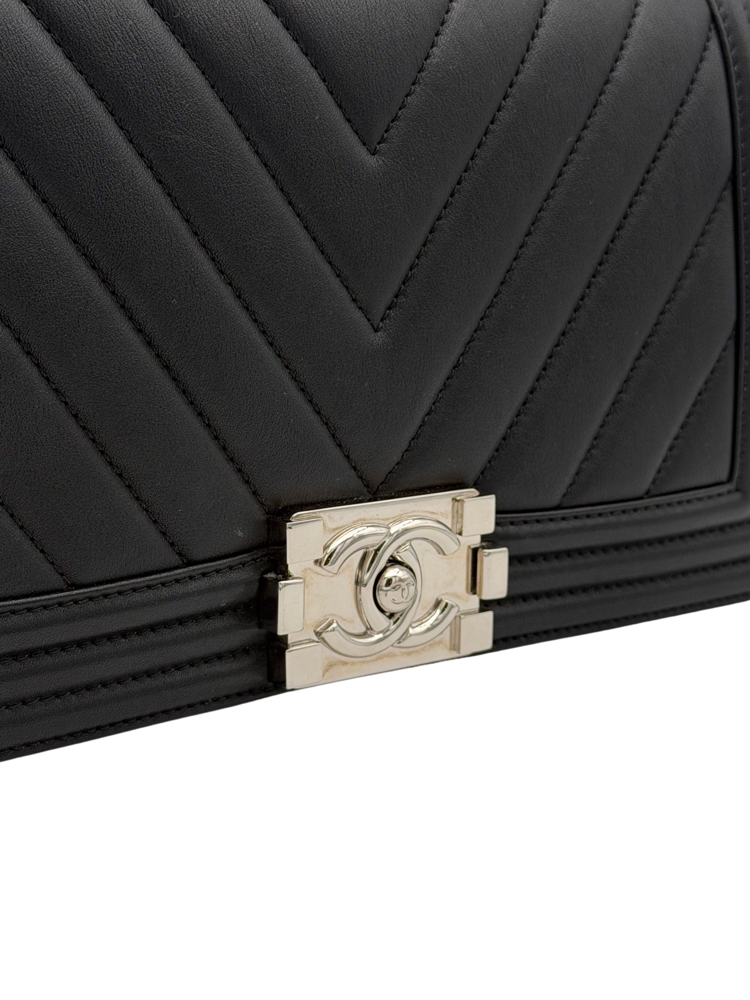 Chanel Boy Medium Black Calfskin