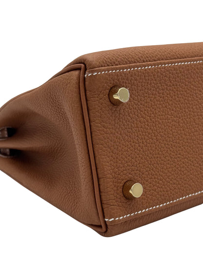 Hermès Kelly 25 Togo Gold Gold Hardware