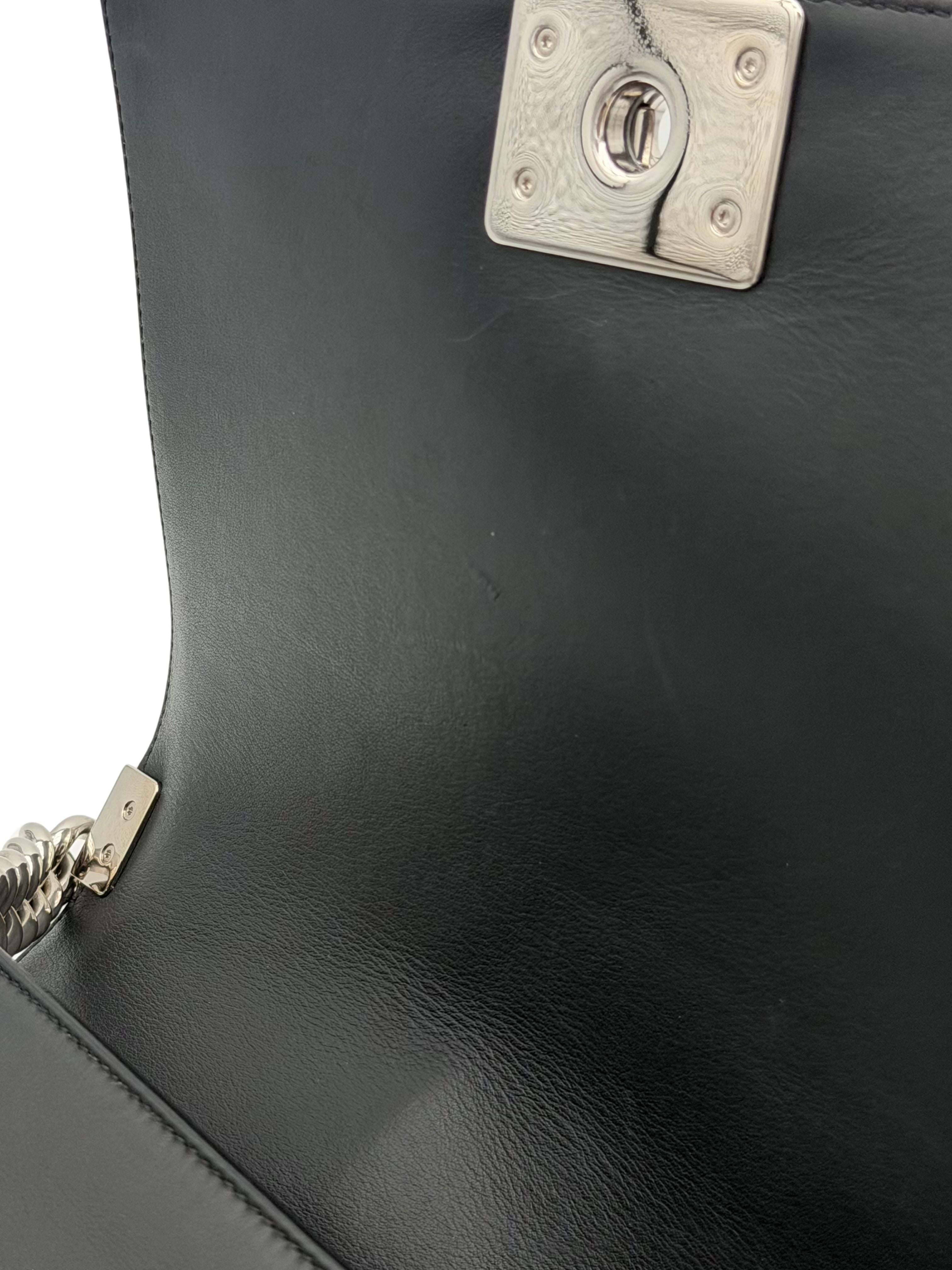 Chanel Boy Medium Black Calfskin