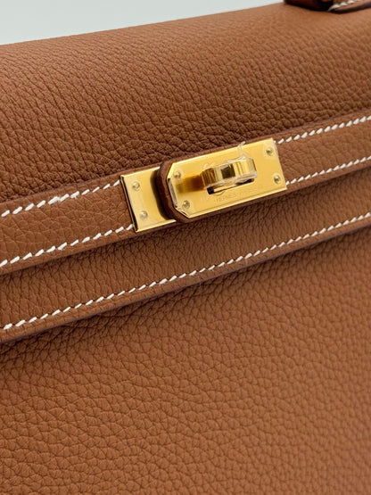 Hermès Kelly 25 Togo Gold Gold Hardware