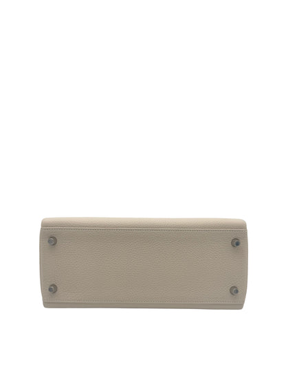 Hermès Kelly 28 Togo Craie Palladium Hardware