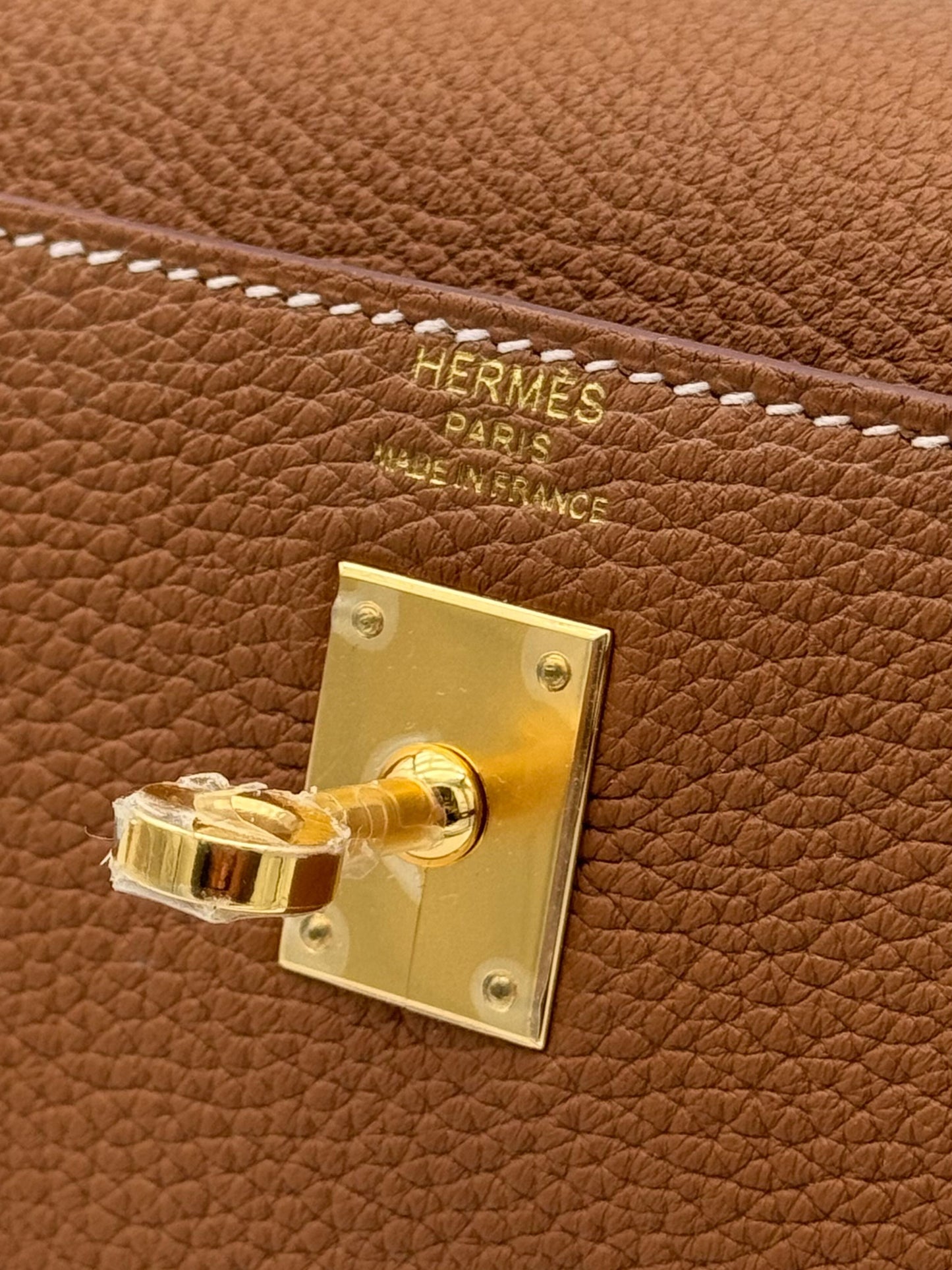 Hermès Kelly 25 Togo Gold Gold Hardware