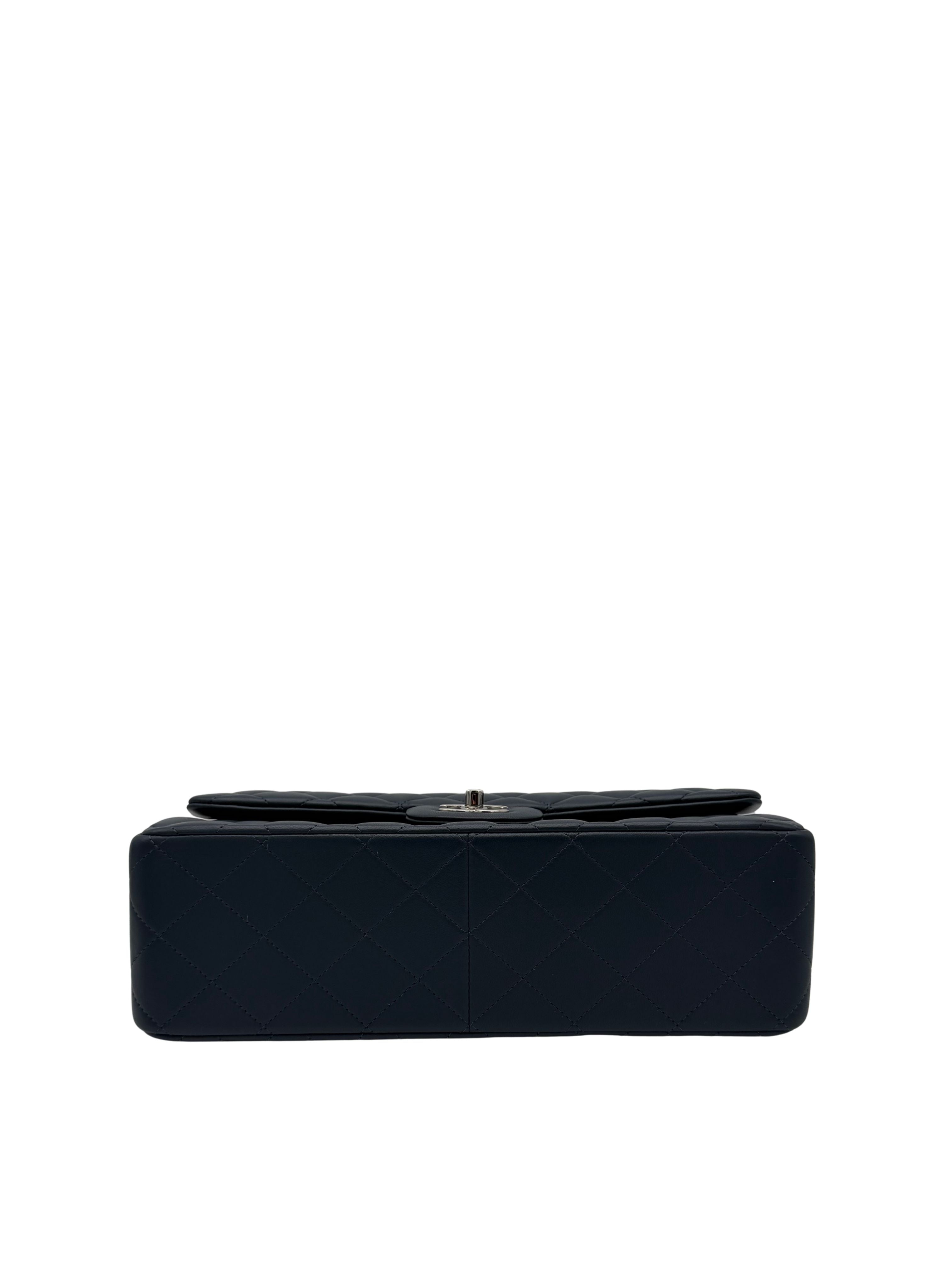 Chanel Classic Jumbo Blue Navy Lambskin