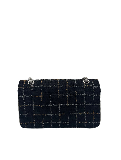 Chanel Classic Flap Black Tweed / Silver