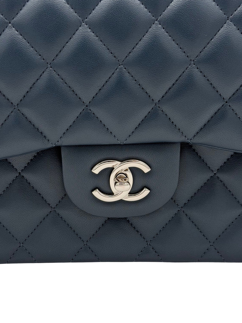 Chanel Classic Jumbo Blue Navy Lambskin