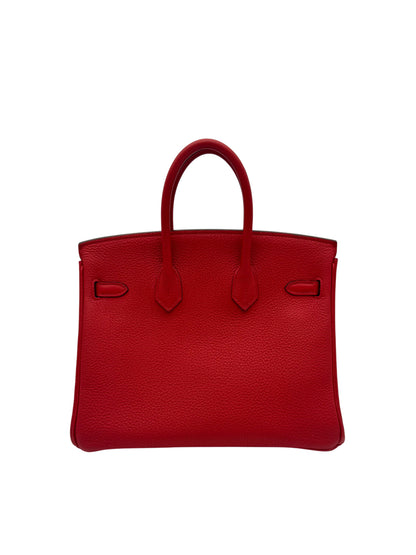 Hermès Birkin 25 Togo Geranium Palladium Hardware