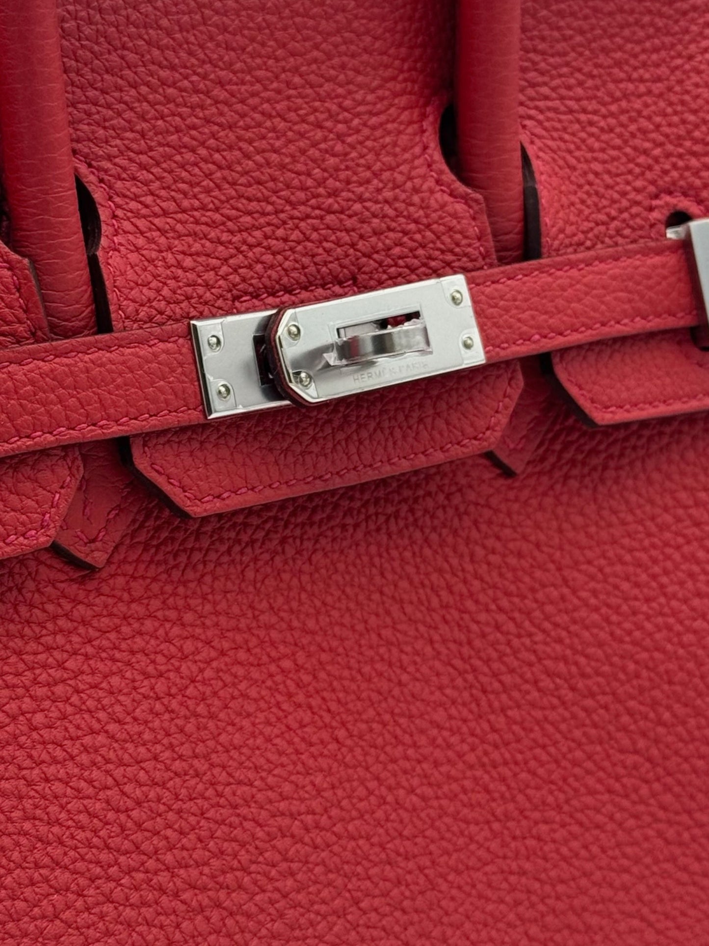 Hermès Birkin 25 Togo Geranium Palladium Hardware
