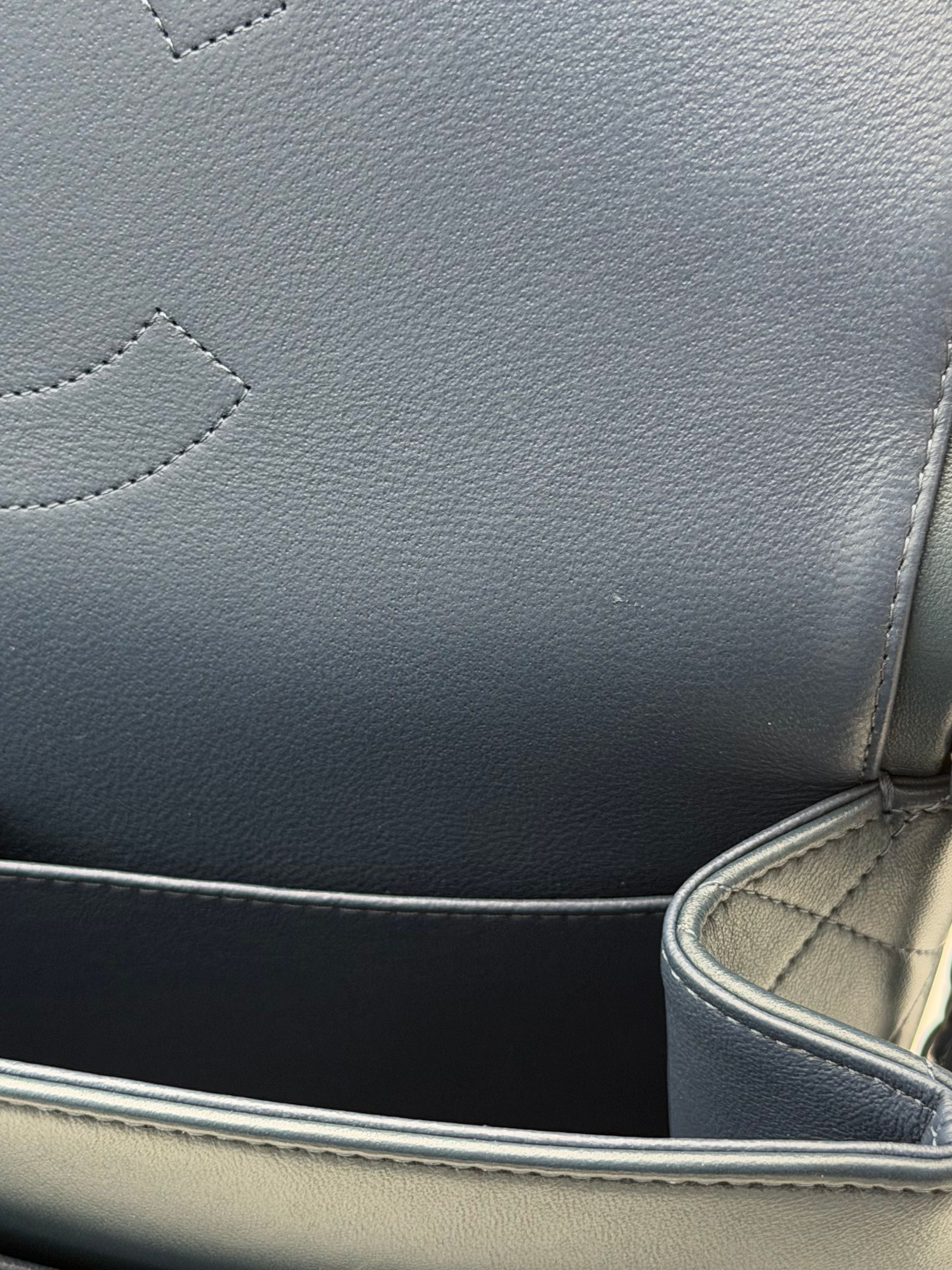 Chanel Classic Jumbo Blue Navy Lambskin