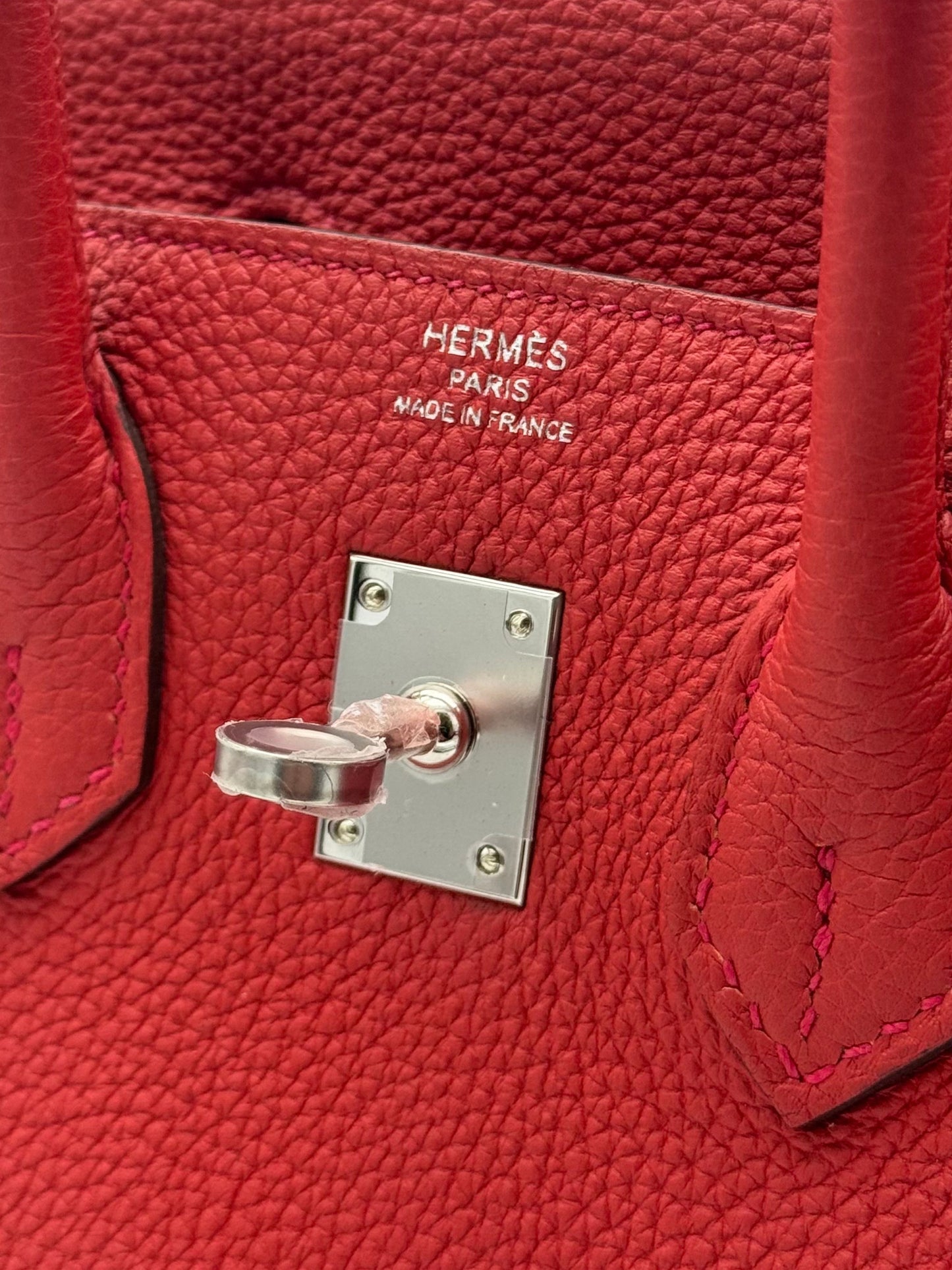 Hermès Birkin 25 Togo Geranium Palladium Hardware