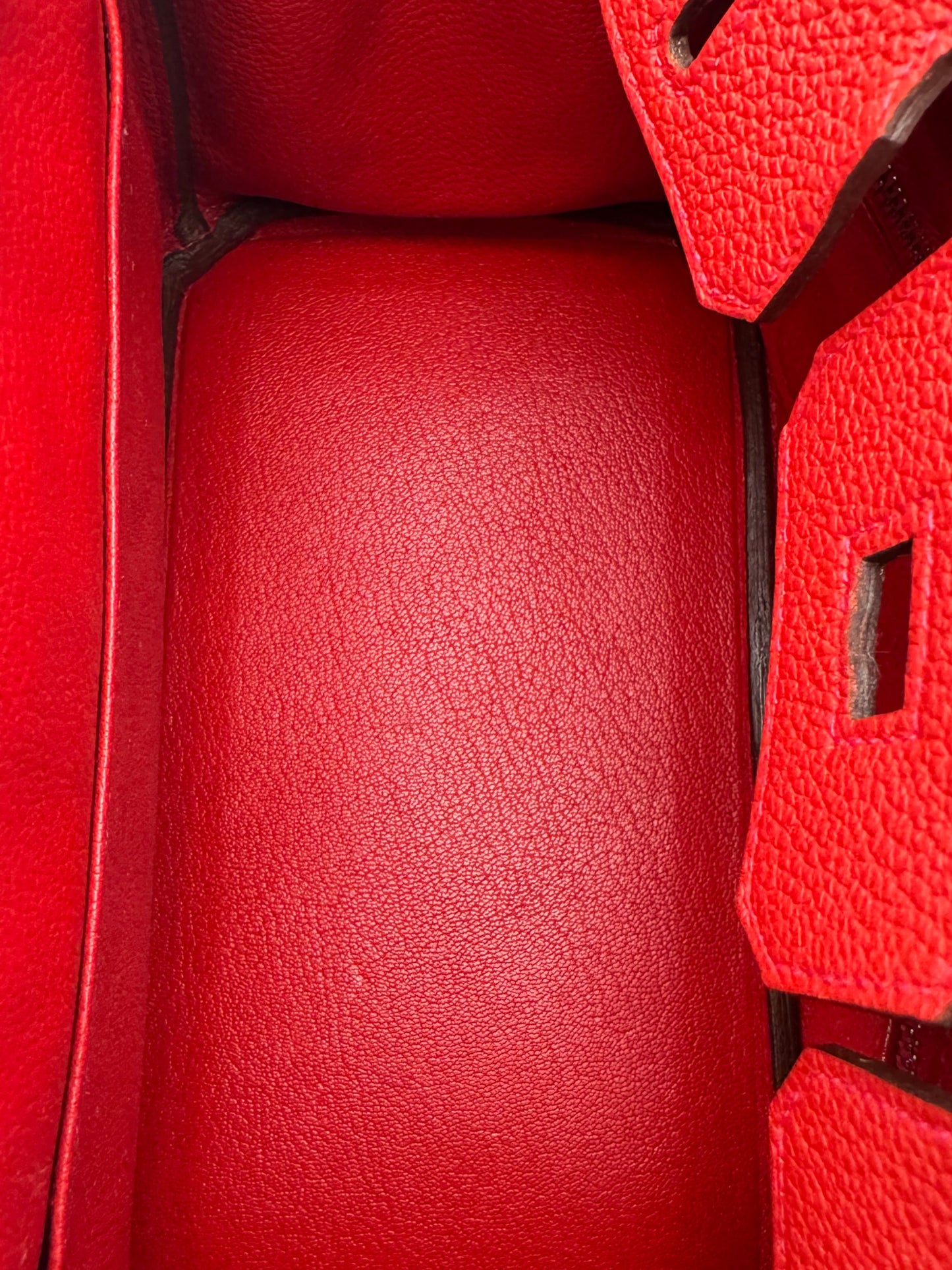 Hermès Birkin 25 Togo Geranium Palladium Hardware