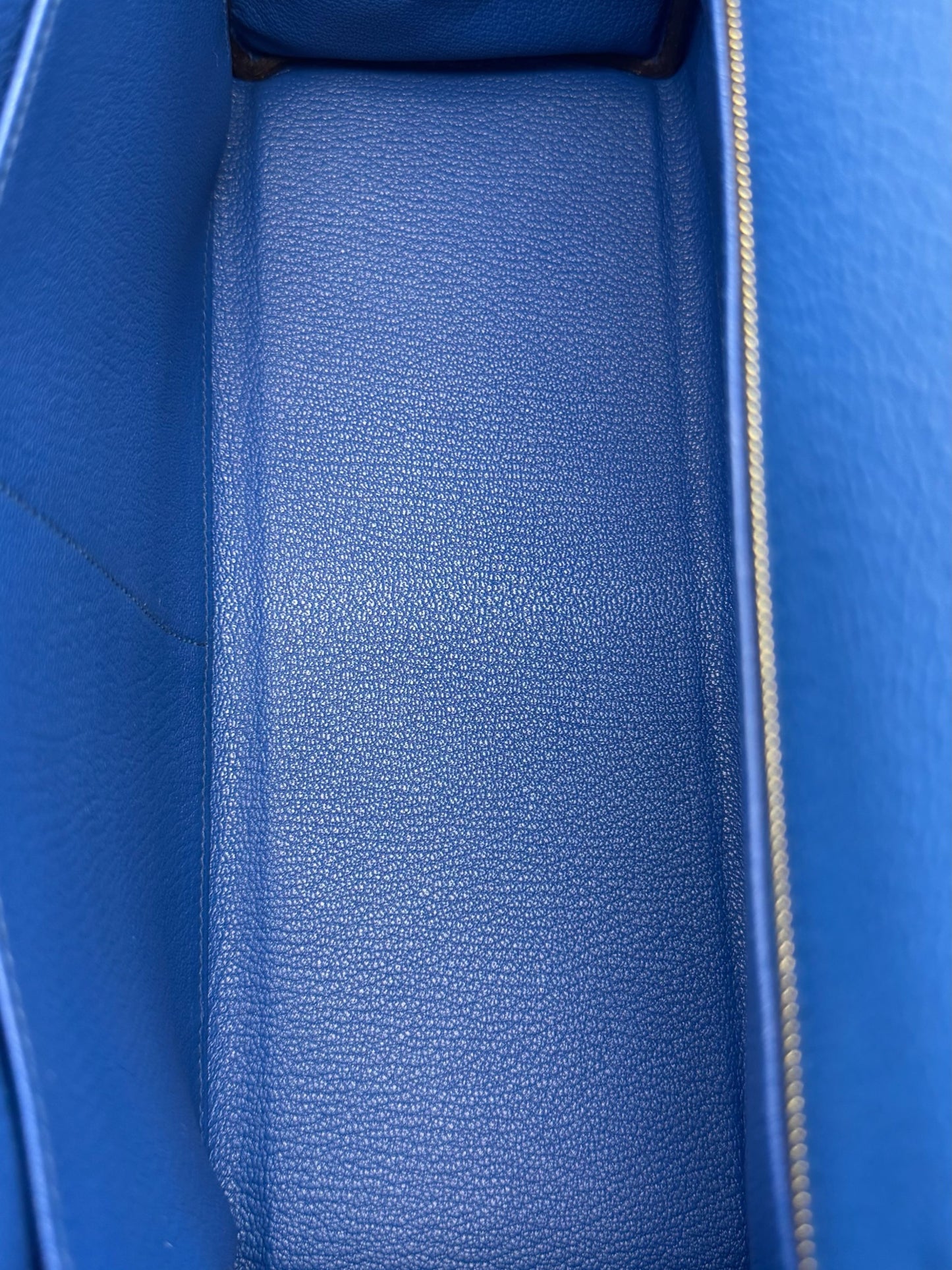 Hermès Kelly 32 Togo Blue  Gold Hardware