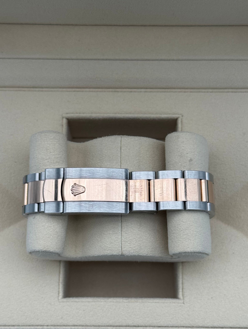 Rolex Datejust 36mm Steel/R. Gold Black Diamonds Dial