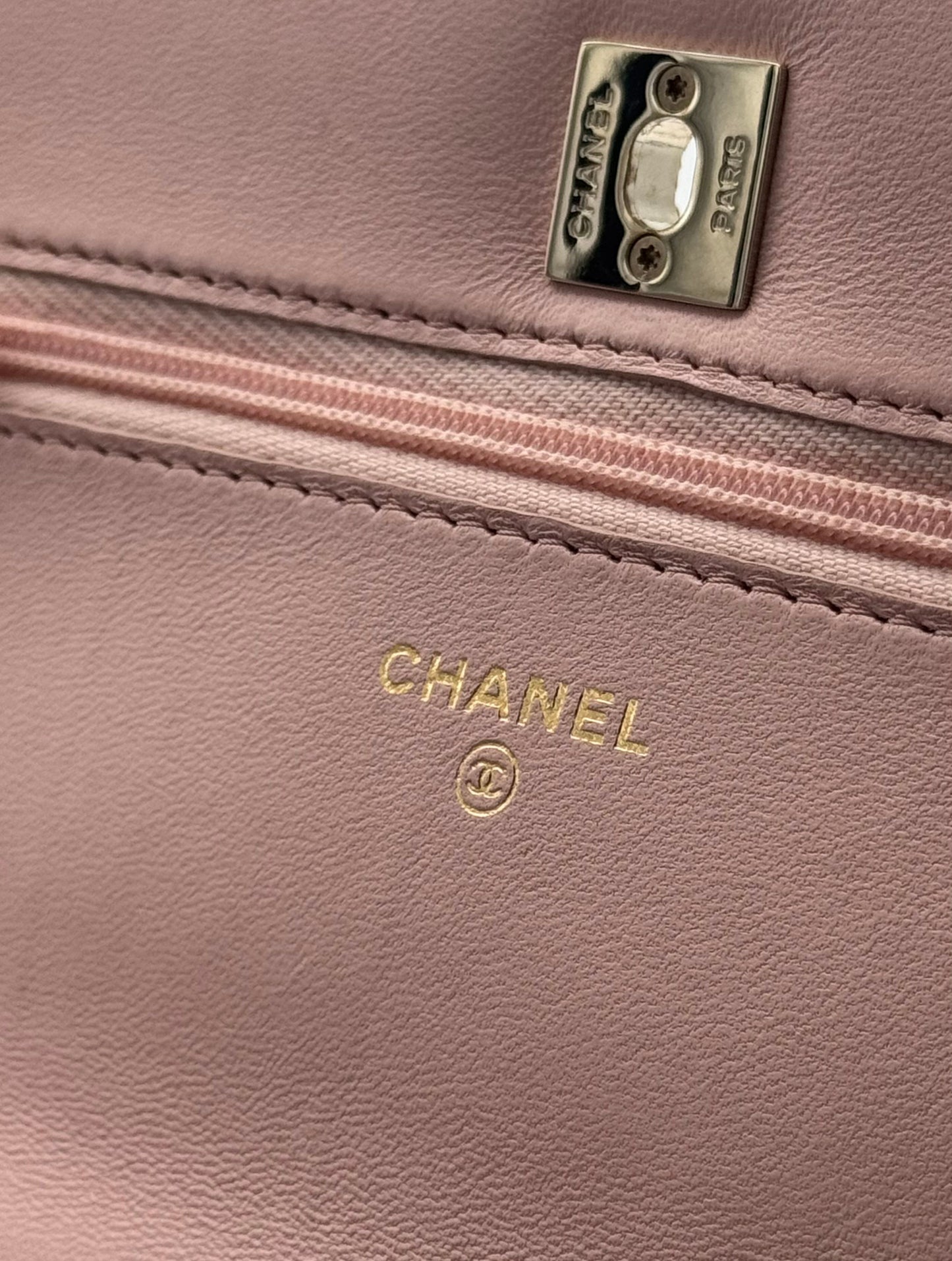 Chanel Light Pink Top Handle Flowers