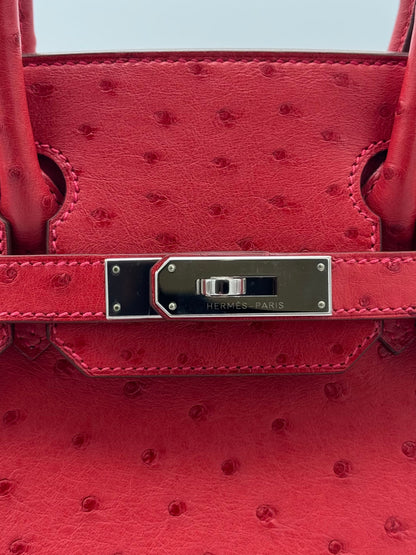 Hermès Birkin 30 Ostrich Bougainvillea