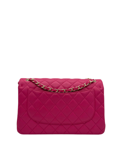 Chanel Classic Jumbo Pink Lambskin