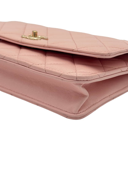 Chanel Light Pink Top Handle Flowers