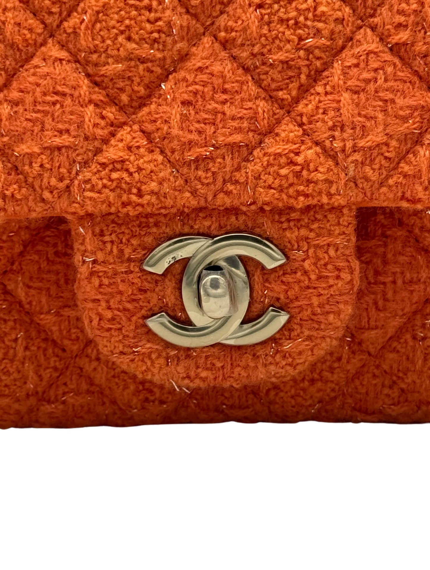 Chanel Classic Tweed Orange