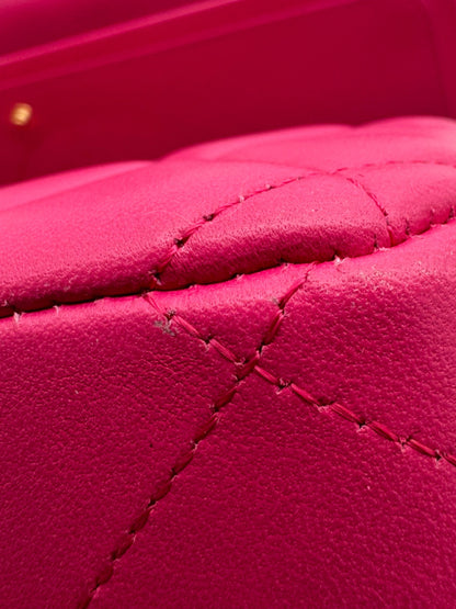 Chanel Classic Jumbo Pink Lambskin