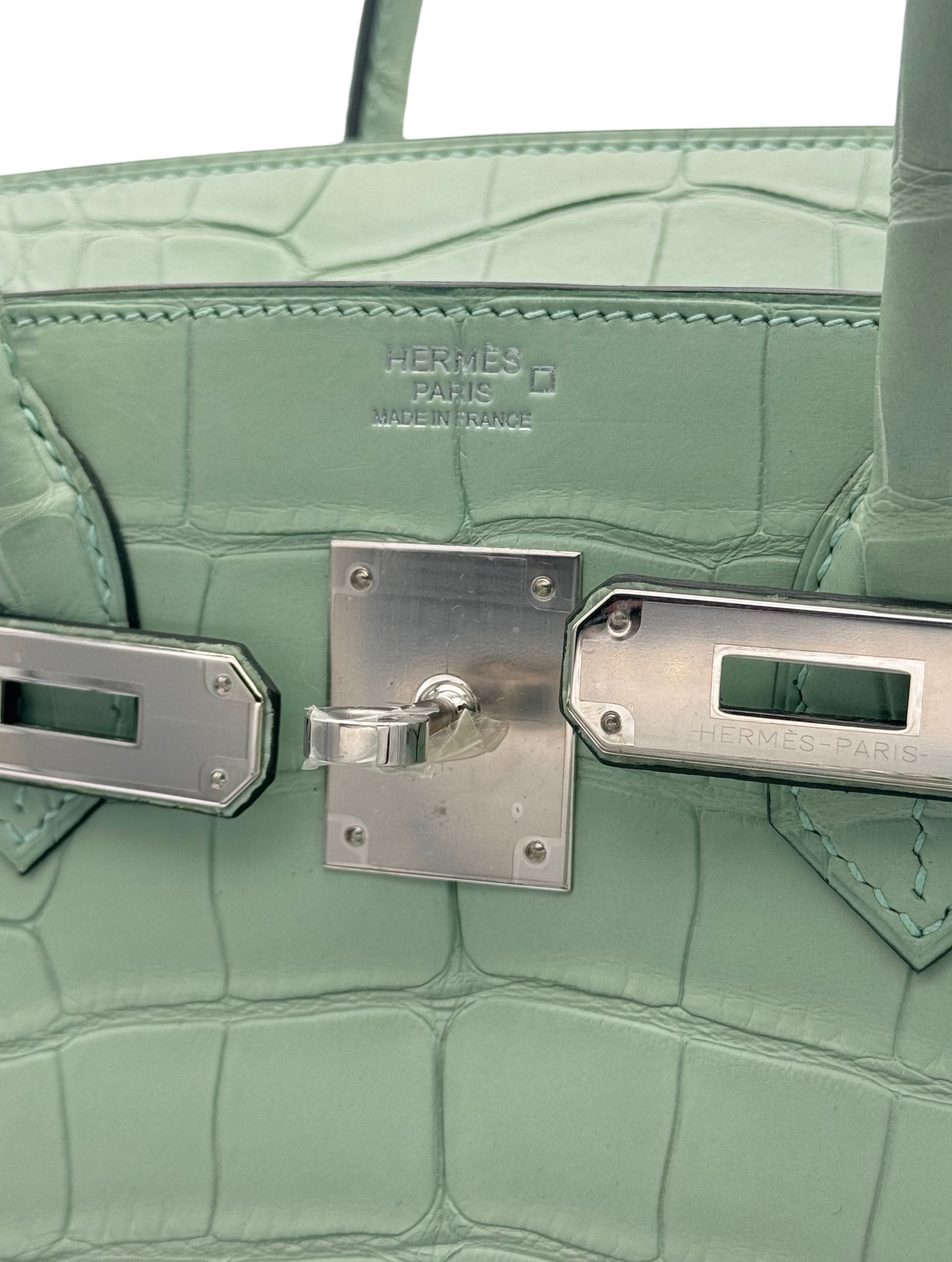 Hermès Birkin 30 Alligator Vert D'Eau Matte