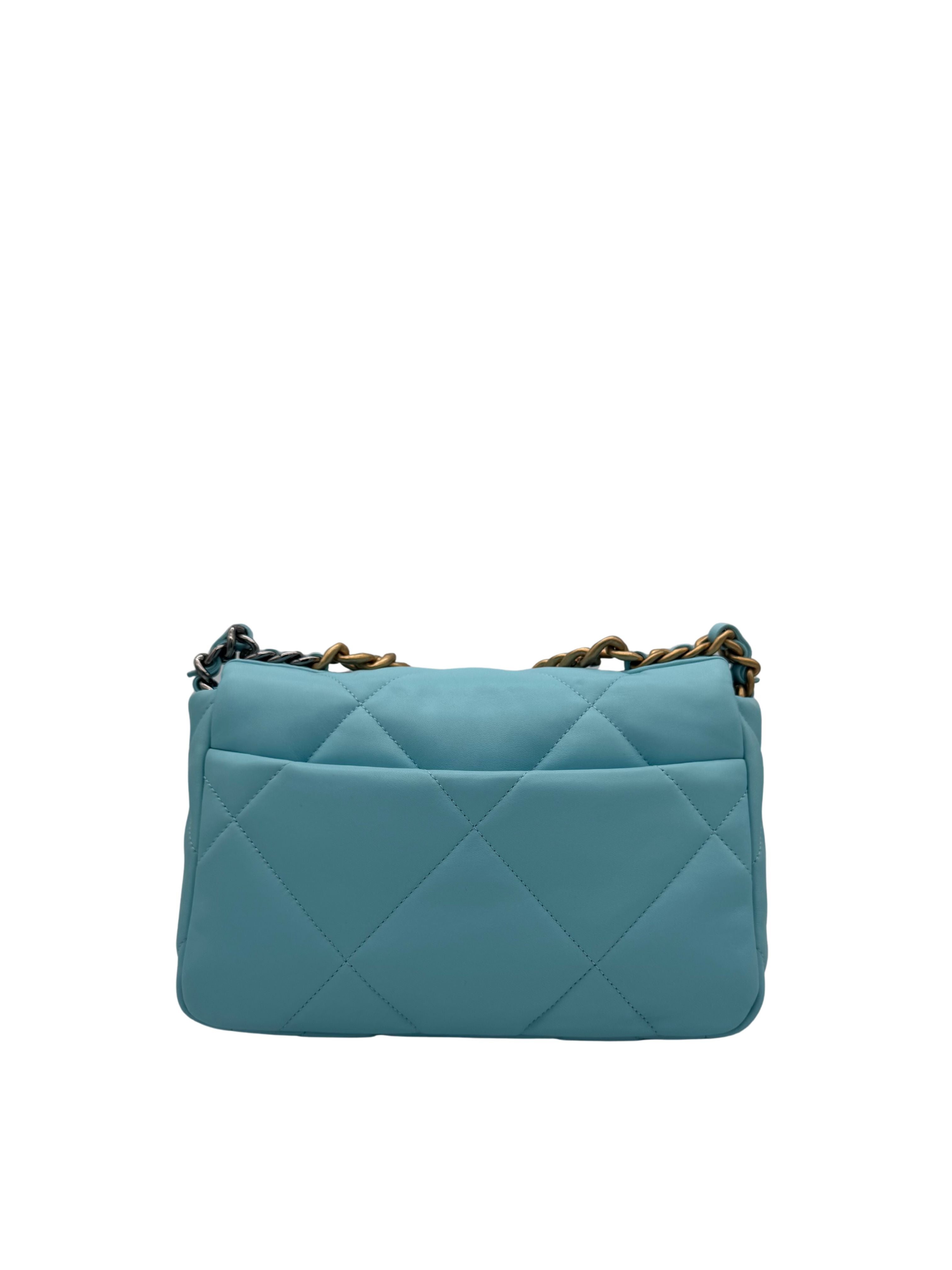 Chanel 19 Light Blue Small Lambskin