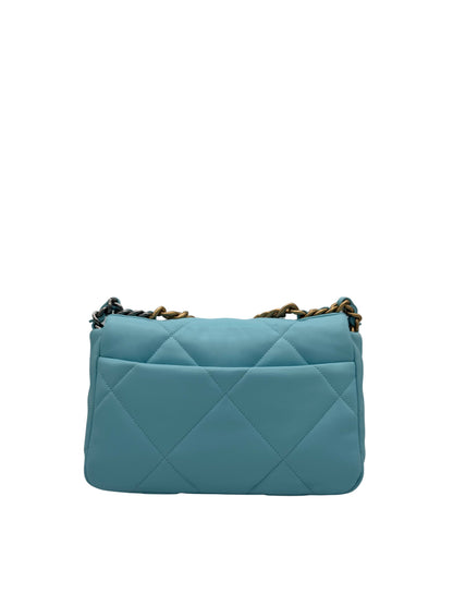 Chanel 19 Light Blue Medium Crossbody Flap