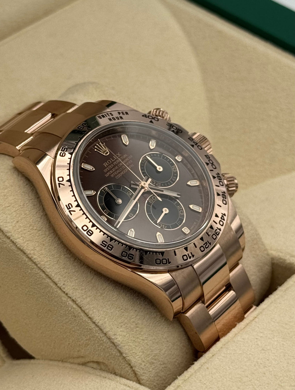 Rolex Daytona Rose Gold Chocolate Dial