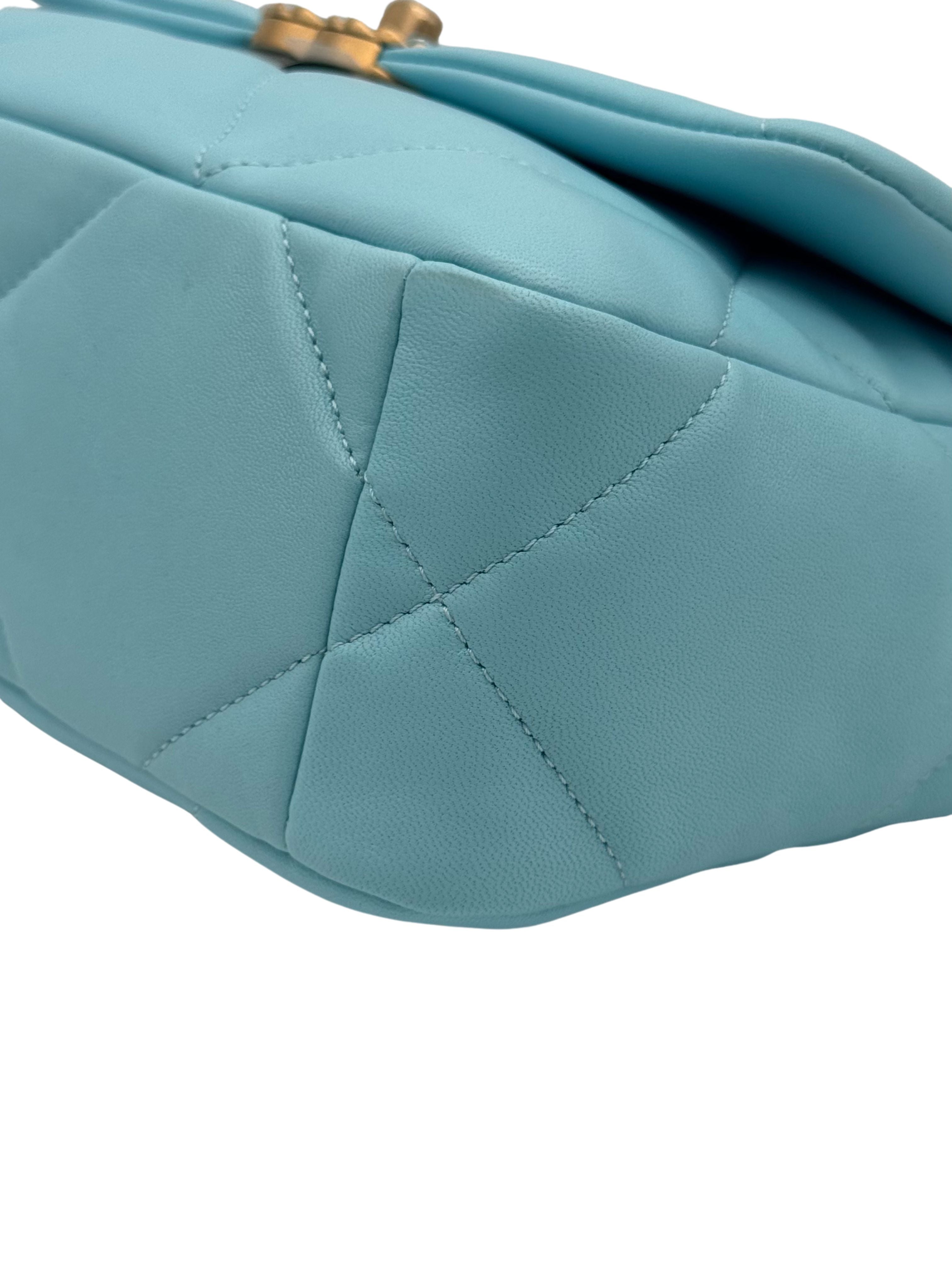 Chanel 19 Light Blue Small Lambskin