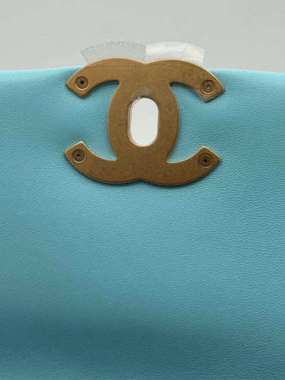 Chanel 19 Light Blue Medium Crossbody Flap