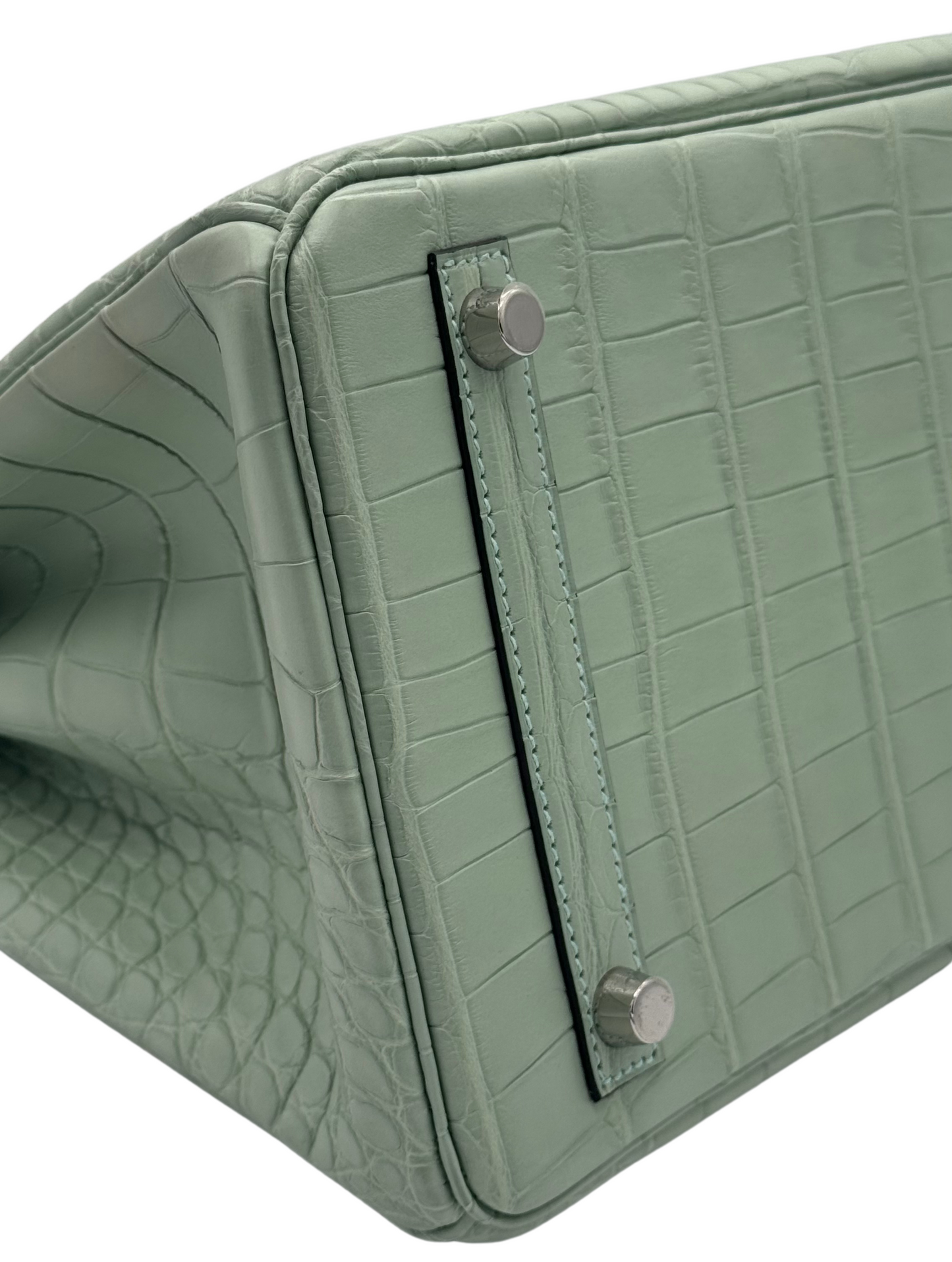 Hermès Birkin 30 Alligator Vert D'Eau Matte