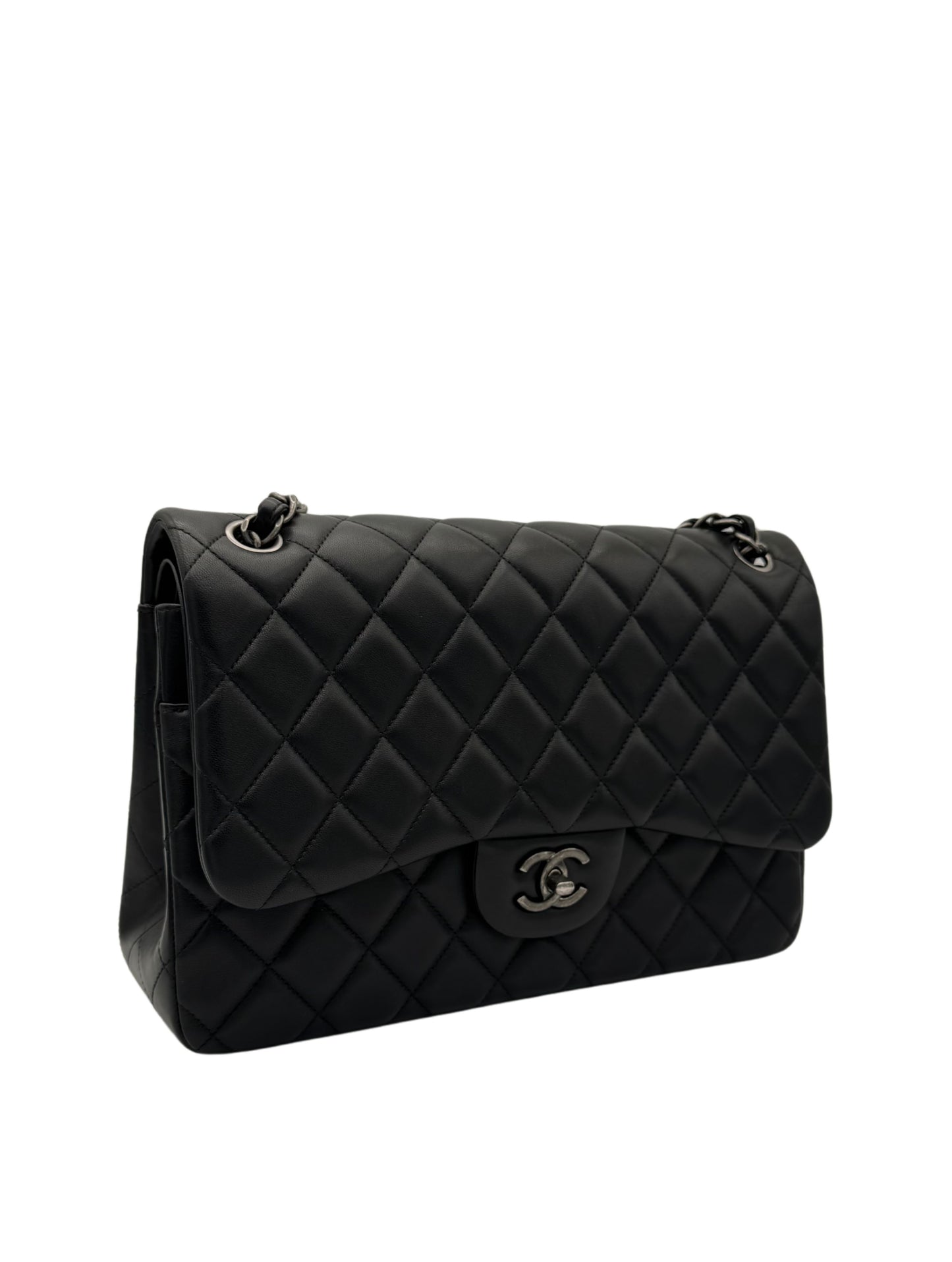 Chanel Classic Jumbo Black Lambskin
