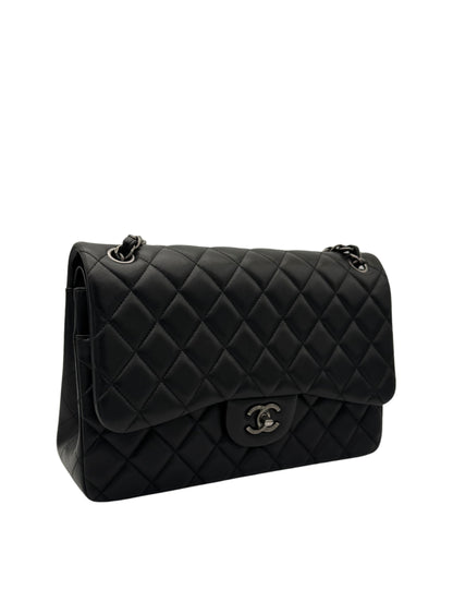 Chanel Classic Jumbo Black Lambskin
