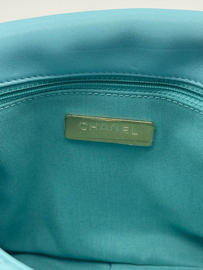 Chanel 19 Light Blue Medium Crossbody Flap