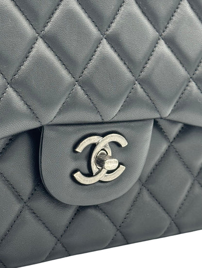 Chanel Classic Jumbo Black Lambskin
