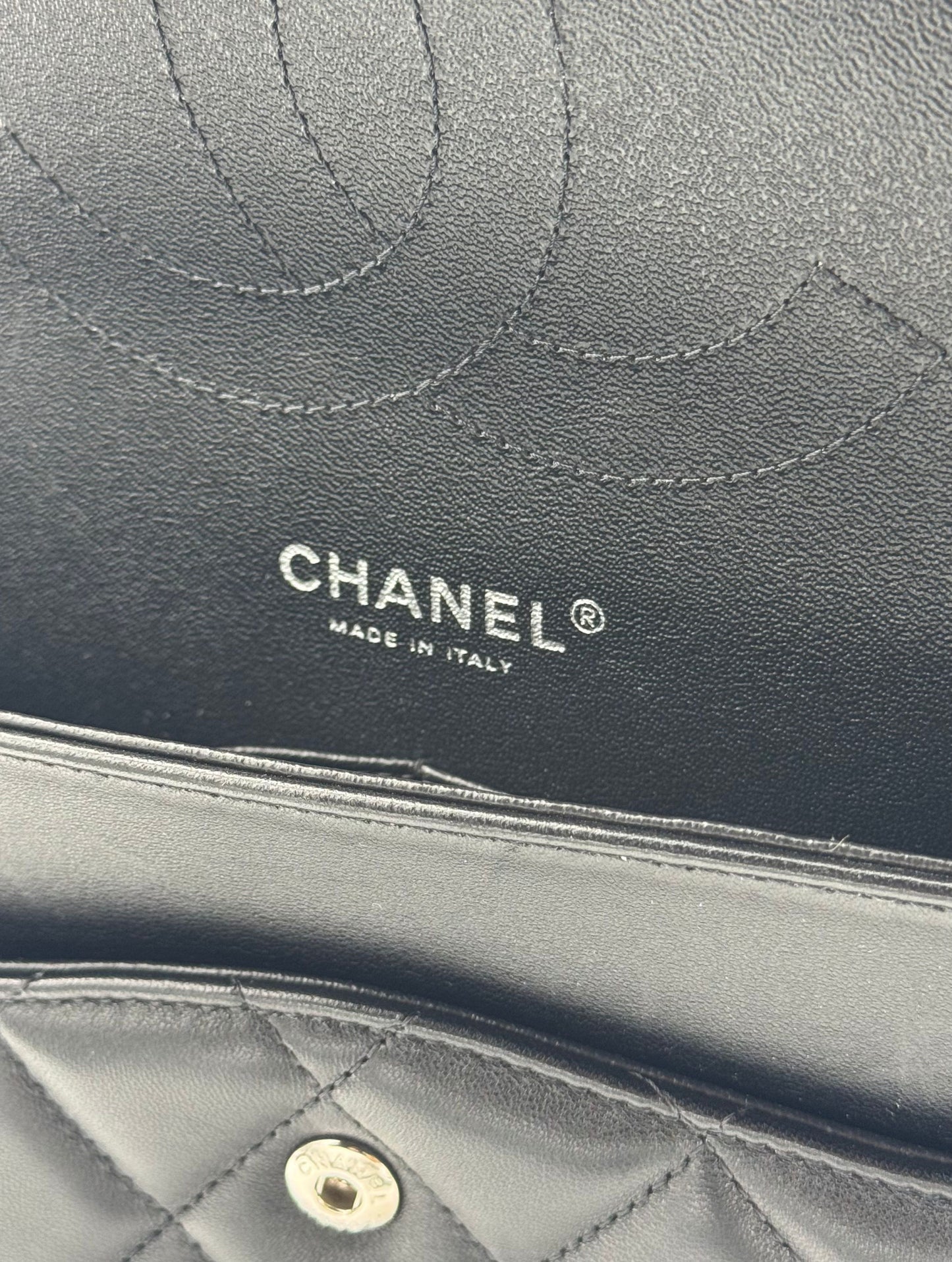 Chanel Classic Jumbo Black Lambskin
