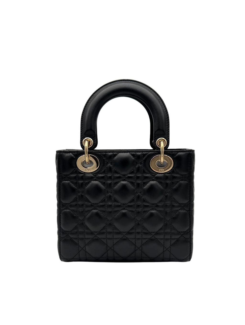 Dior Lady Small Black Gold Hardware