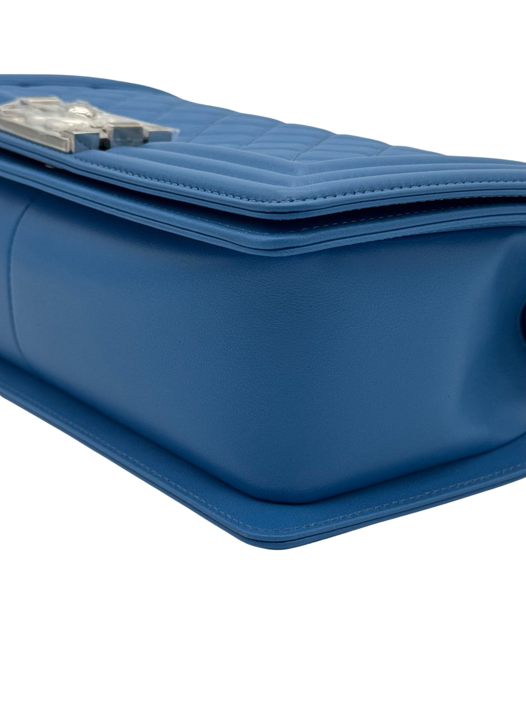 Chanel Boy Medium Blue Electric Clafskin