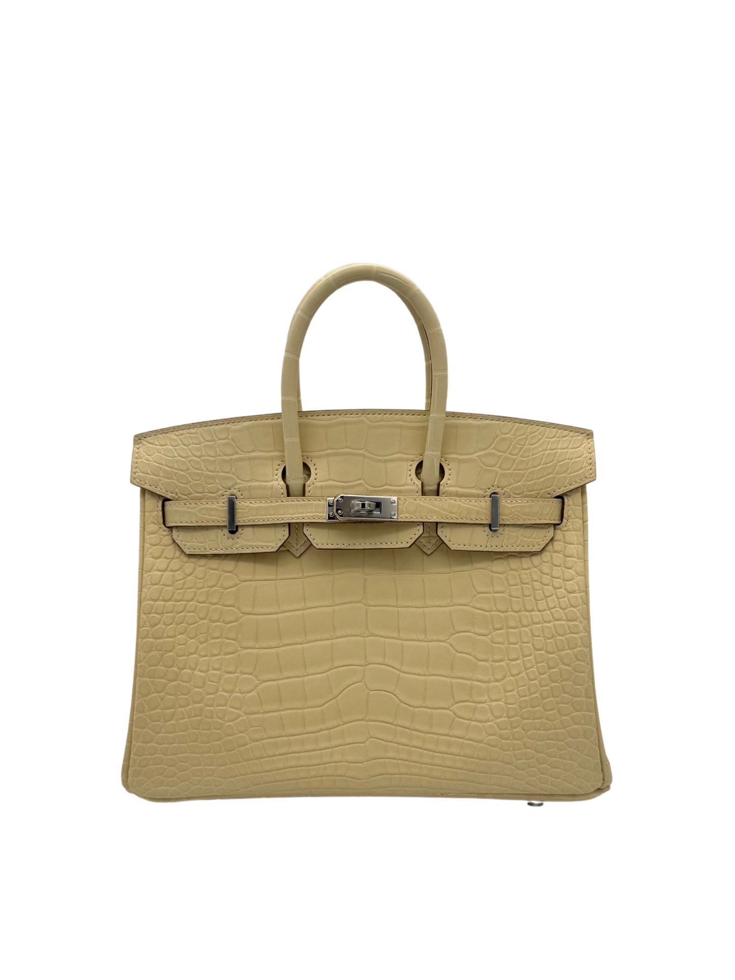 Hermès Birkin 25 Alligator Vanille Matte
