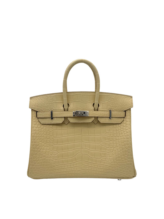 Hermès Birkin 25 Alligator Vanille Matte