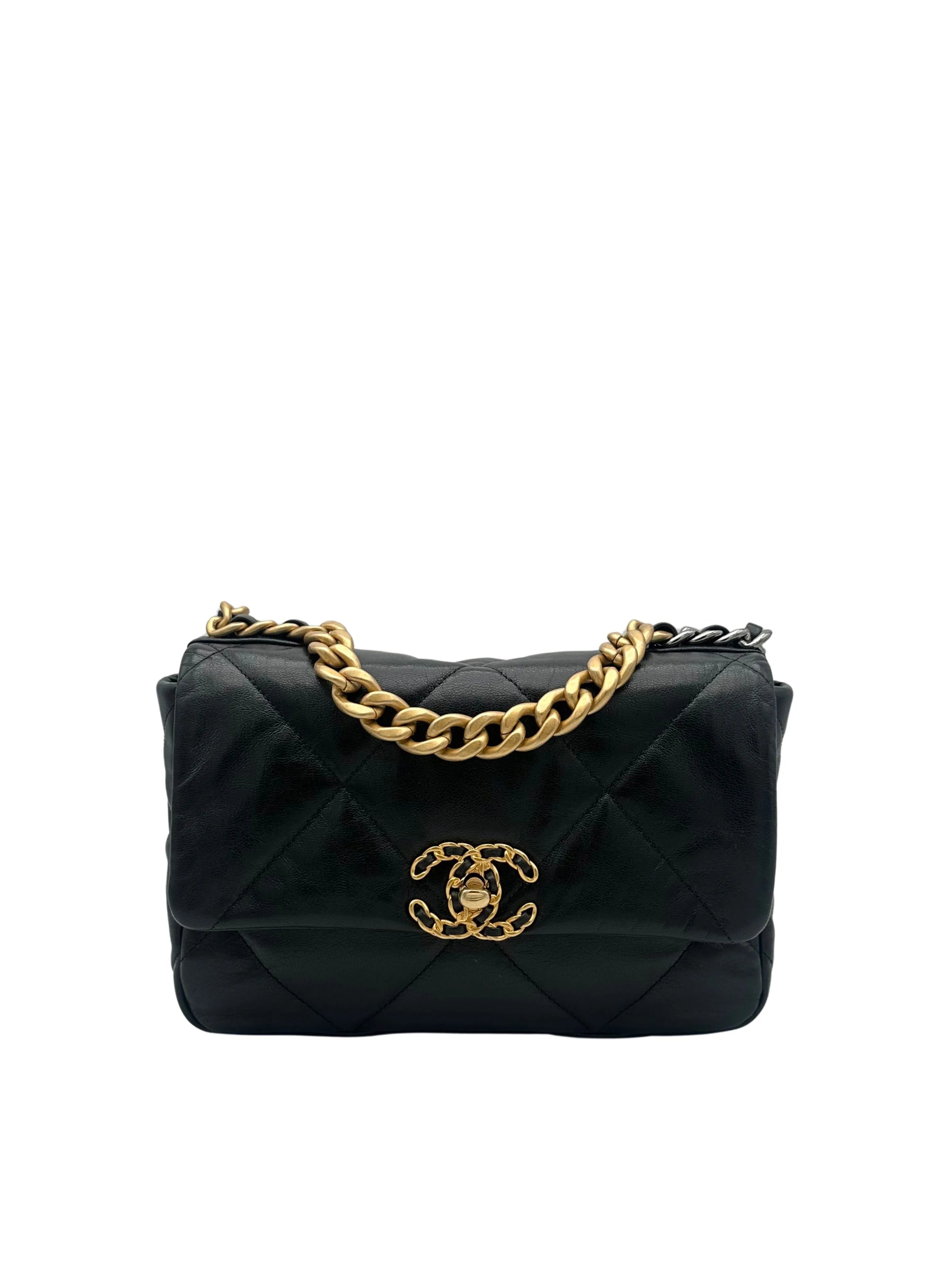 Bag Chanel 19 Small Black Lambskin | Bolso Chanel 19 negro pequeño piel de cordero