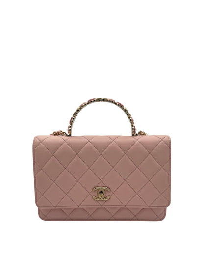 Bag Chanel Pink Top Handle Flowers - Bolso Chanel Rosa empiñadura de flores