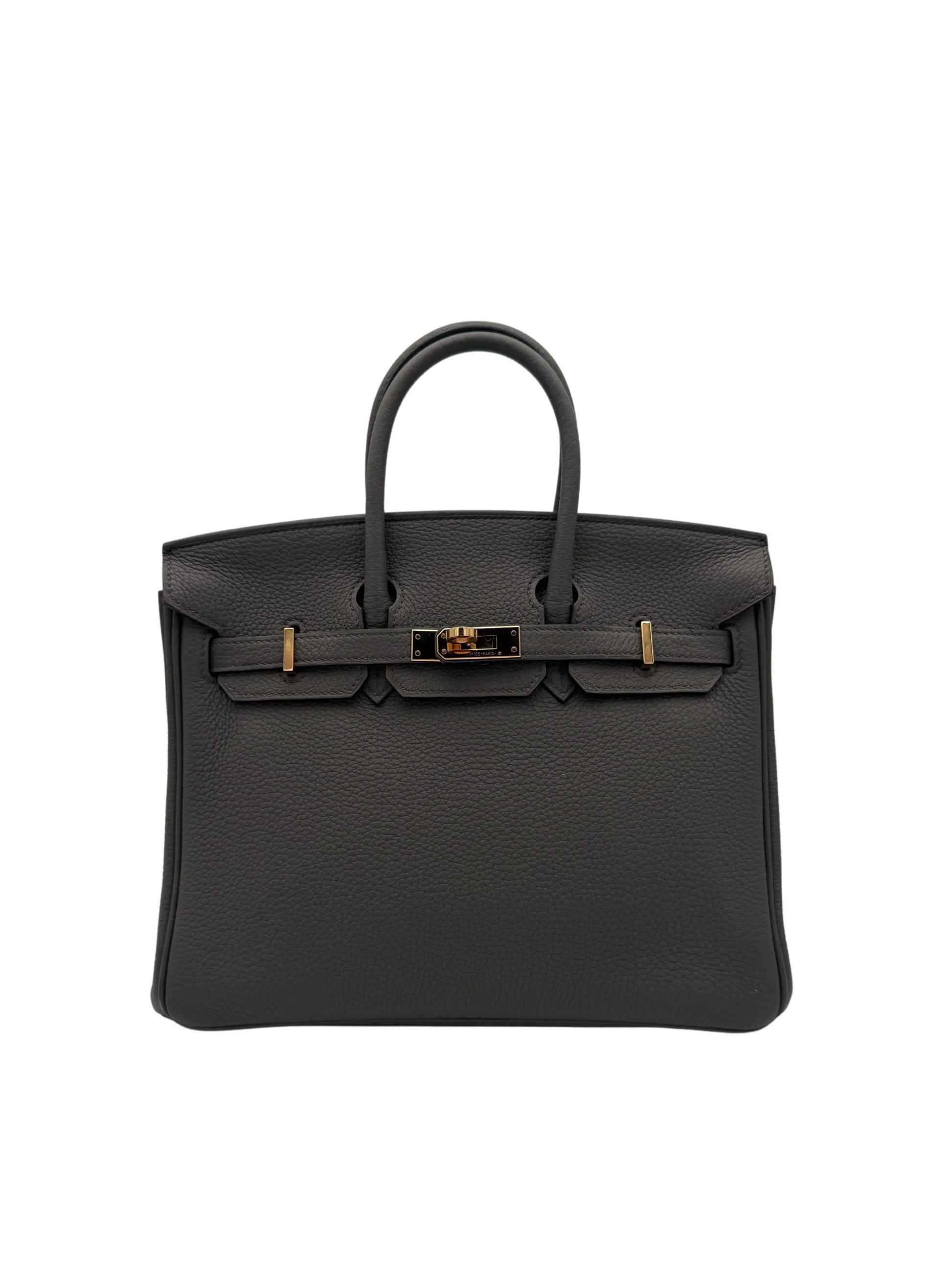 Buy Bag Hermès Birkin 25 Togo Gris Etain Rose Gold Hardware - Compra bolso hermes gris herraje oro rosado en Marbella