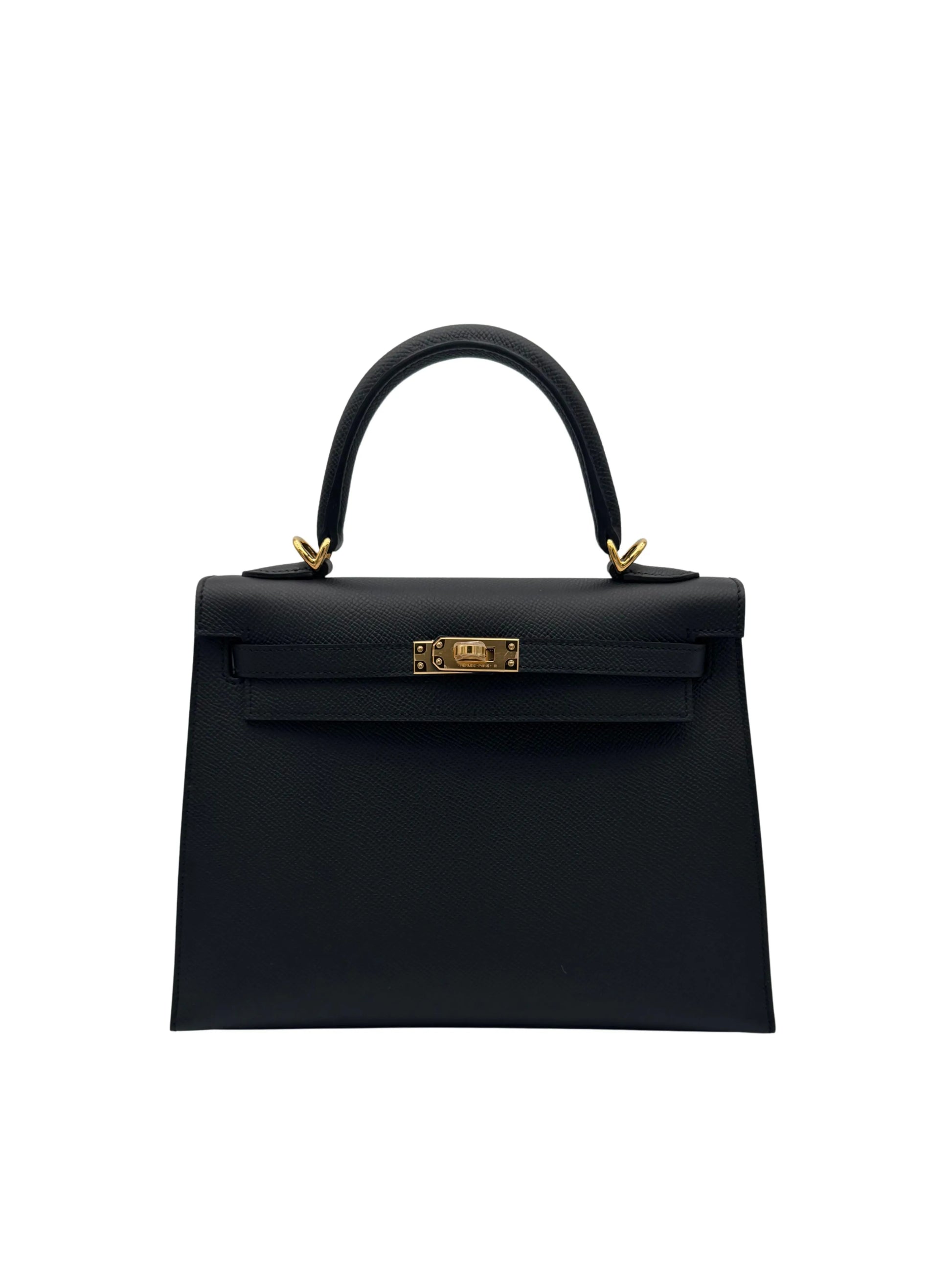 Buy Bag Hermès Kelly 25 Epsom black Gold Hardware in Marbella Old town | Compra bolso Kelly piel epsom negro herraje dorado, envio internacional.