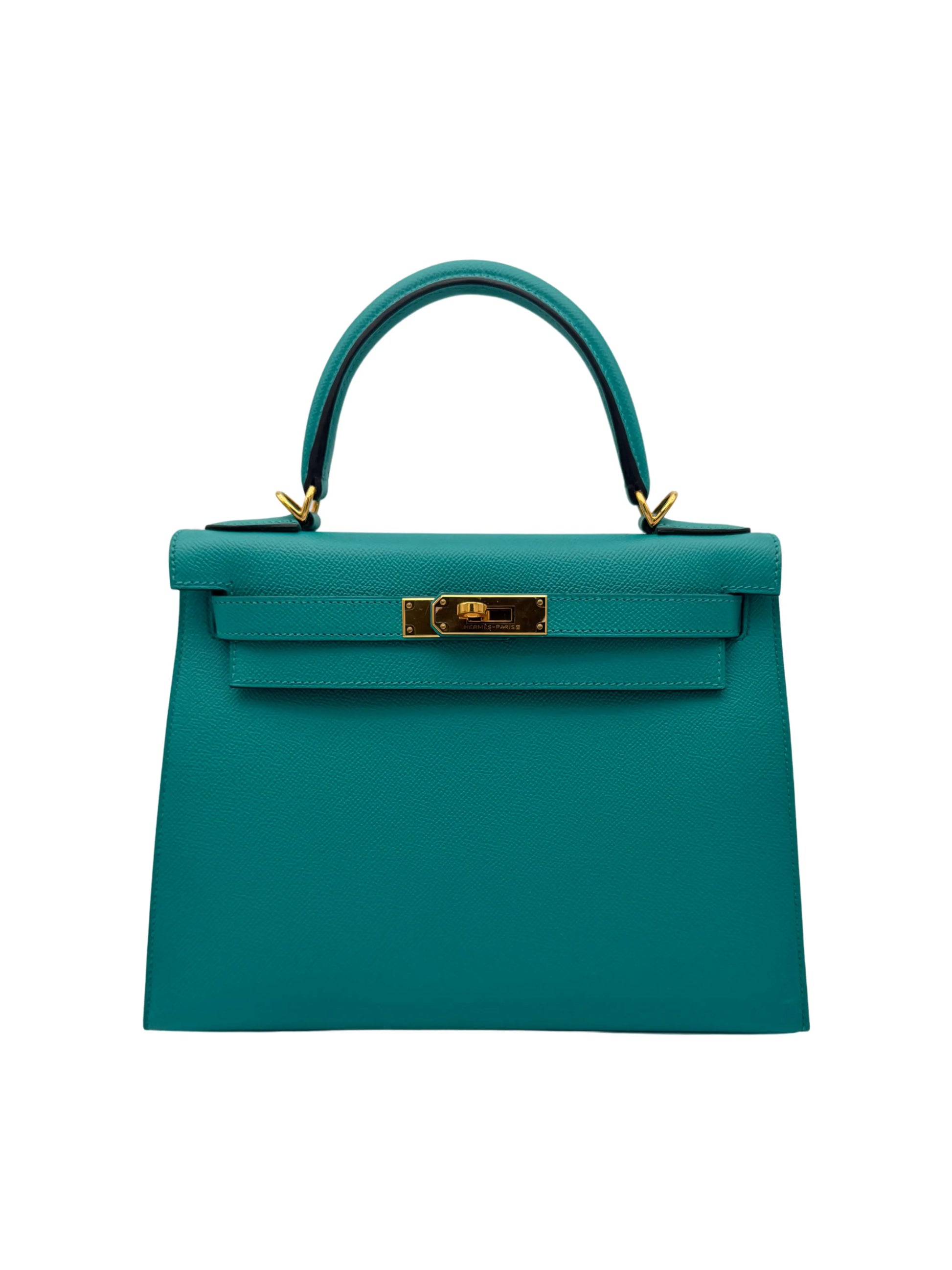 Buy Bag Hermès Kelly 28 Epsom Blue Paon Gold Hardware in Marbella Old town | Compra bolso Kelly piel epsom azul herraje dorado, envio internacional.