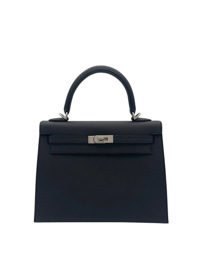 Buy Bag Hermès Kelly 28 HSS Epsom black/caban Permabrass Hardware in Marbella Old town | Compra bolso Kelly piel epsom negro perosanalizado, envio internacional.
