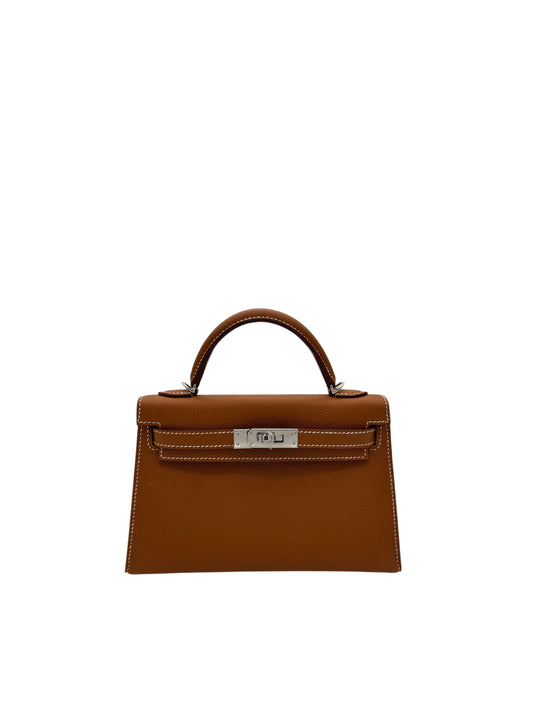 Bag Hermès Kelly Miniu Gold Palladium Hardware - Bolso Hermès Kelly 20 Herraje Paladio