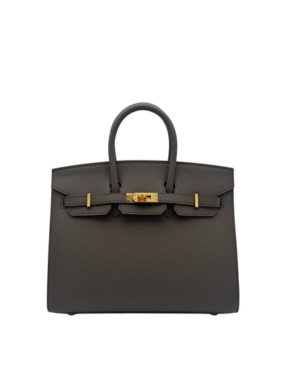 Bag Hermes Birkin 25 Epsom Gris Etain Gold Hardware W 2024 - Bolso gris  herraje dorado.