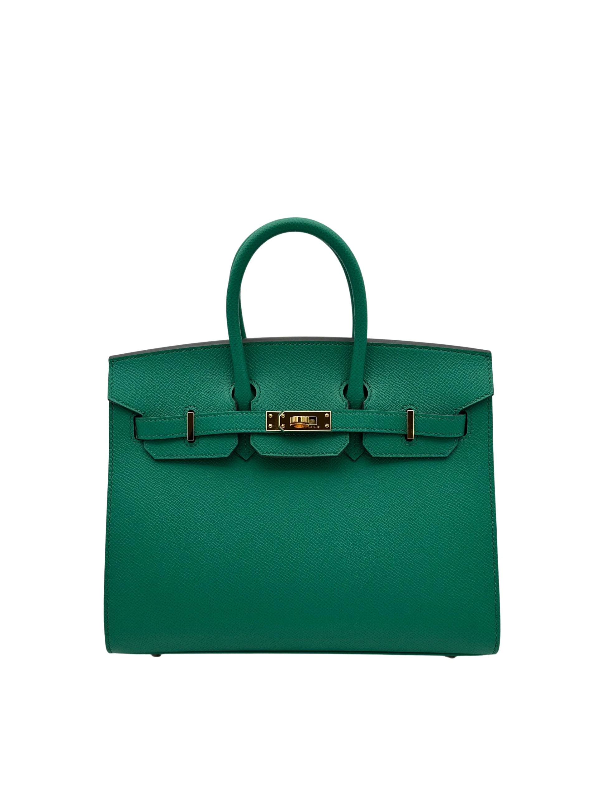 Bag Hermes Birkin 25 Epsom Vert Vertigo Gold Hardware 2022 - Bolso verde  herraje dorado.