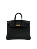 Bag Hermes Birkin 25 Togo Black Gold Hardware K 2025 - Bolso negro herraje dorado, envio internacional.