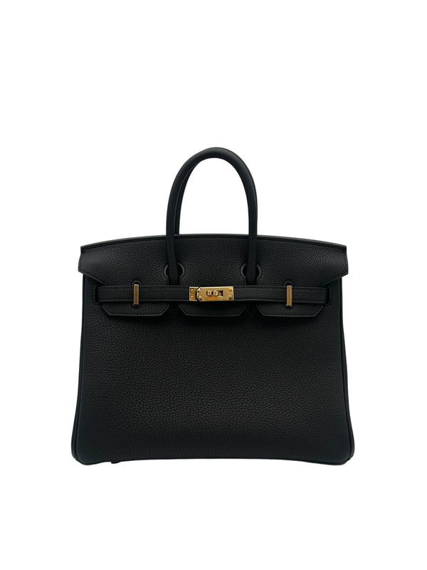 Bag Hermes Birkin 25 Togo Black Gold Hardware K 2025 - Bolso negro herraje dorado, envio internacional.