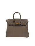 Bag Hermes Birkin 25 Togo Etoupe Gold Hardware K 2025 - Bolso marron herraje dorado.
